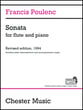 Sonata for Flute and Piano Flute Solo with Download Card for Online Access cover